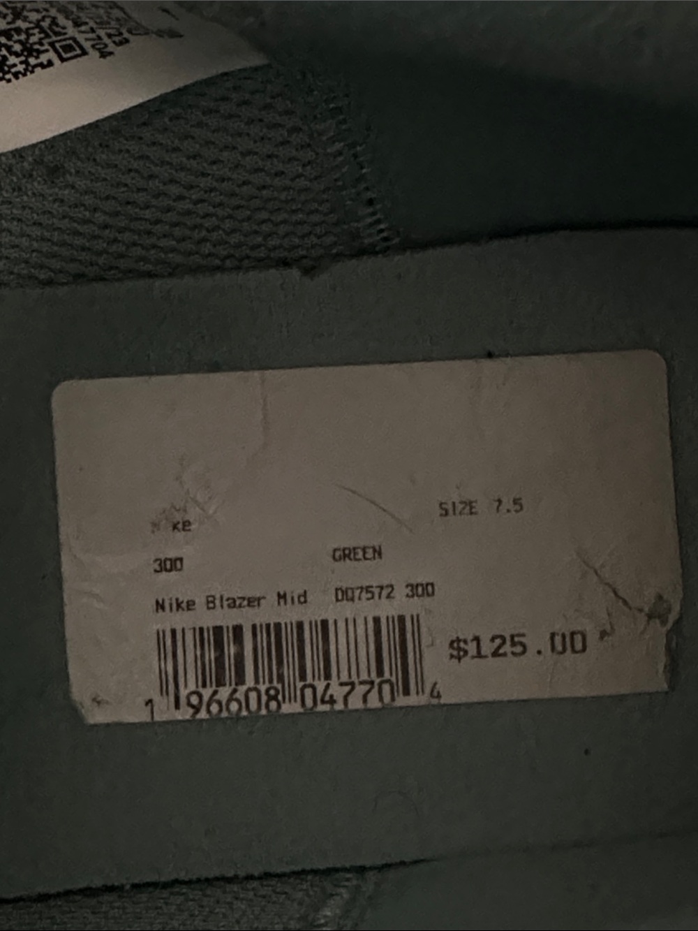 Nike Blazer Mid Sneaker in Green - Picture 10 of 11